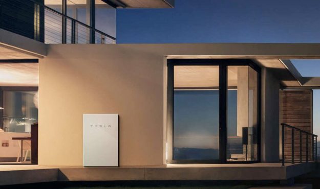 Accord Electrical and Solar 1 tesla wall installed in a wall