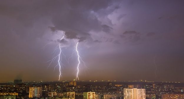 Lightning Strikes the Building