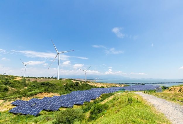 solar panels in a clean environment