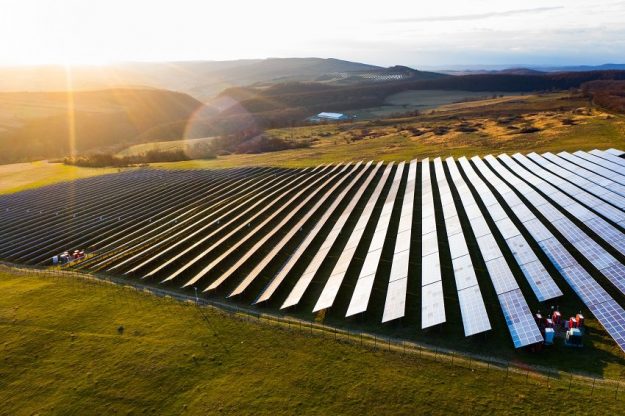 Solar Panels Clean Energy Powering